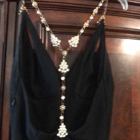 Nicole Bakti Black Long Dress- Size M - Picture 2 of 3